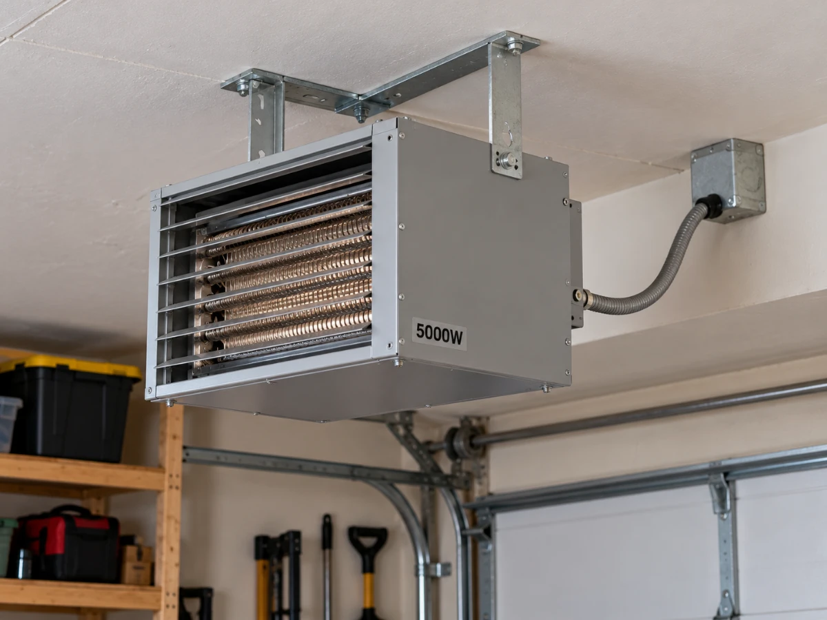 Image of a 5,000 watt garage heater