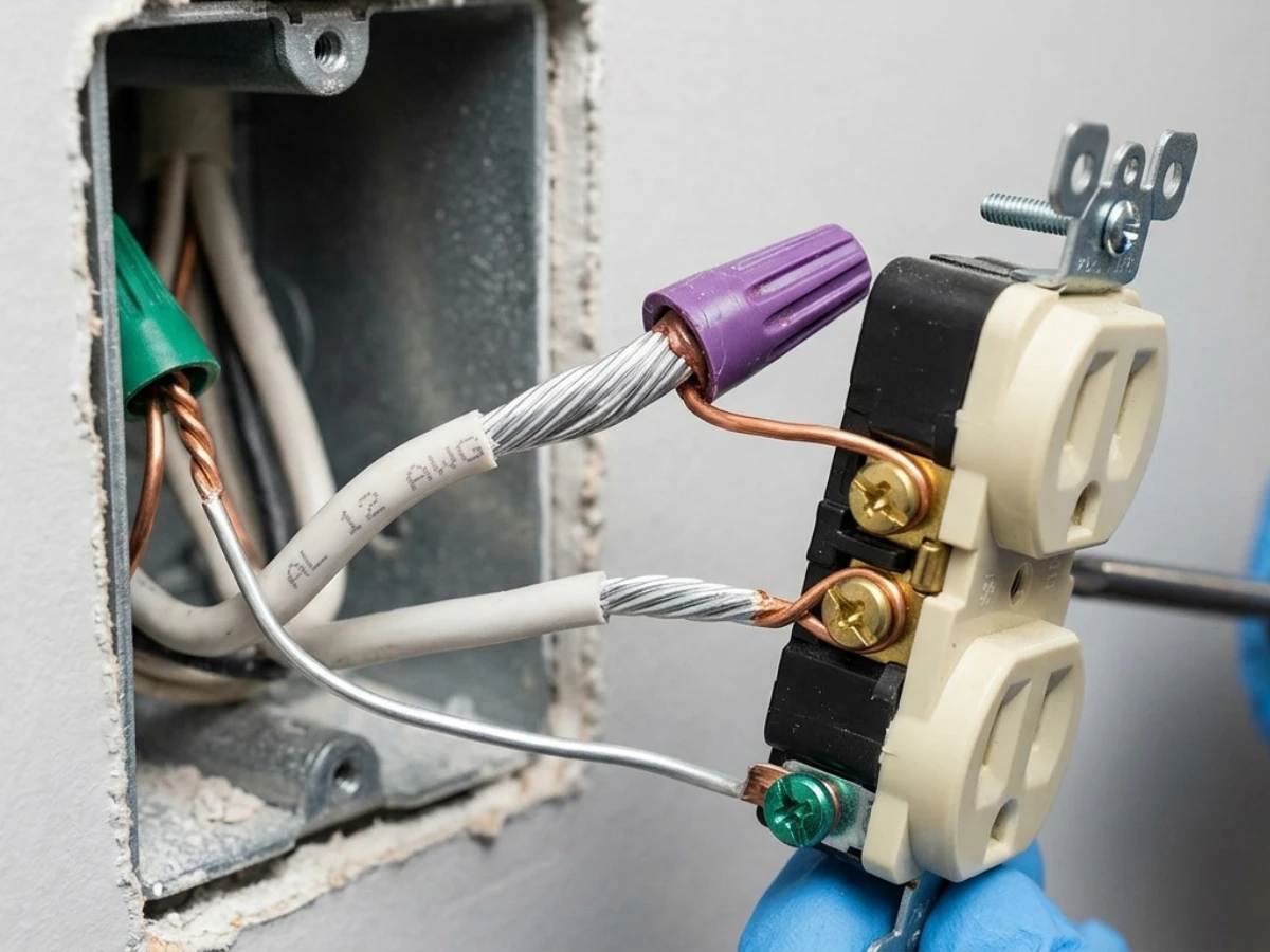 Image of aluminum wiring