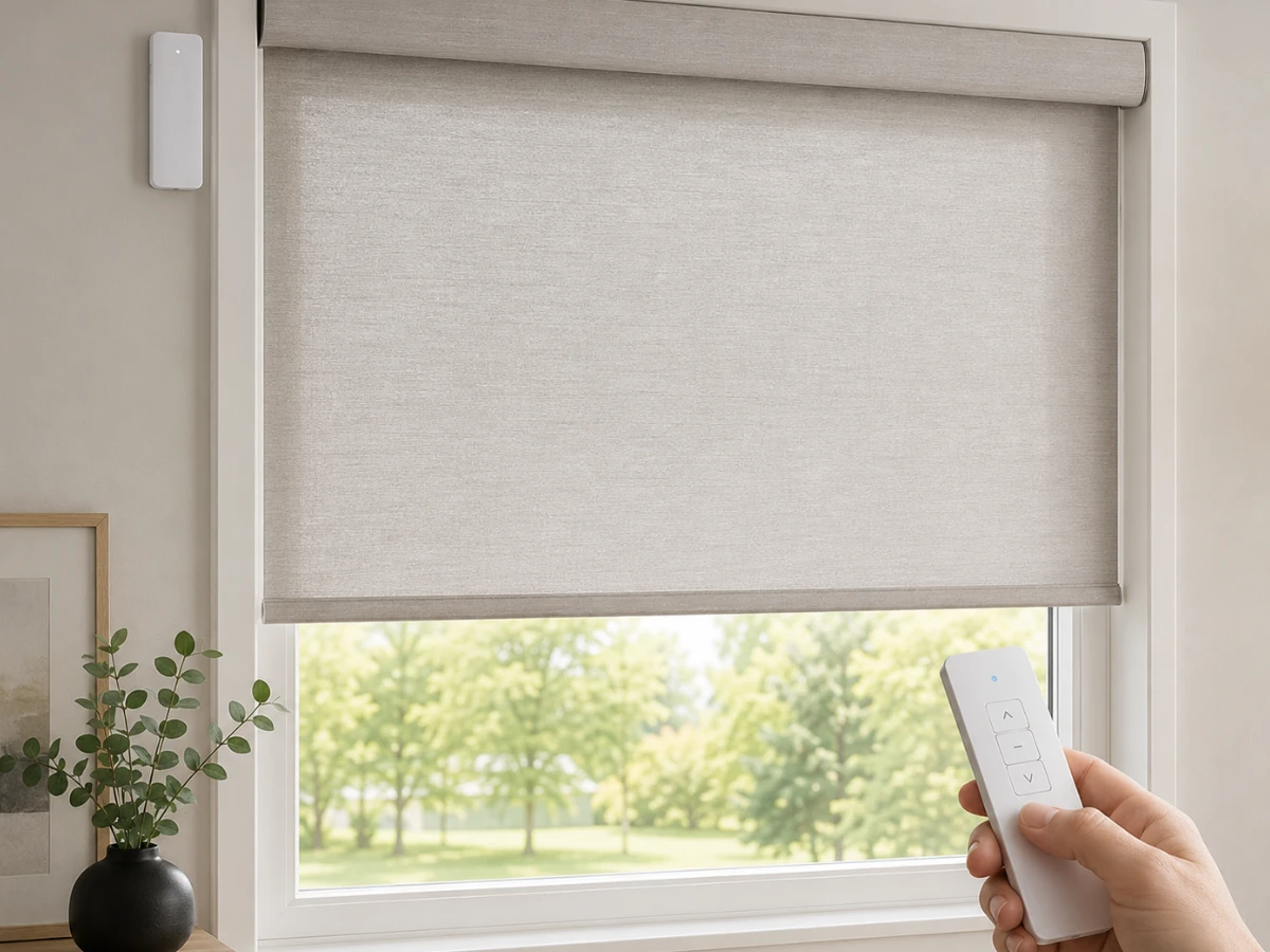 Image showing battery-powered motorized shades