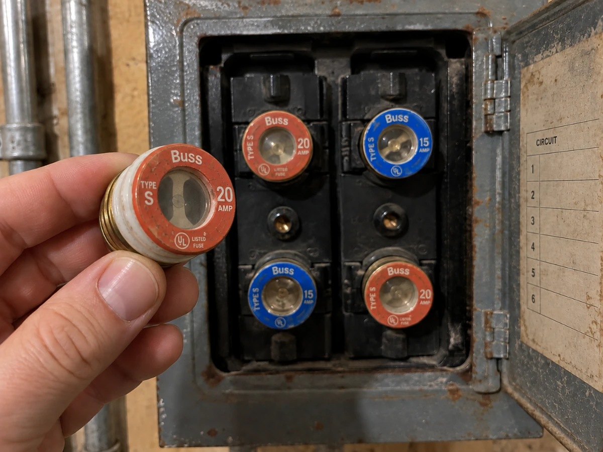 Image of a fuse from a fuse box