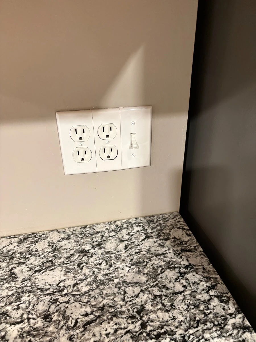 bathroom outlet installation