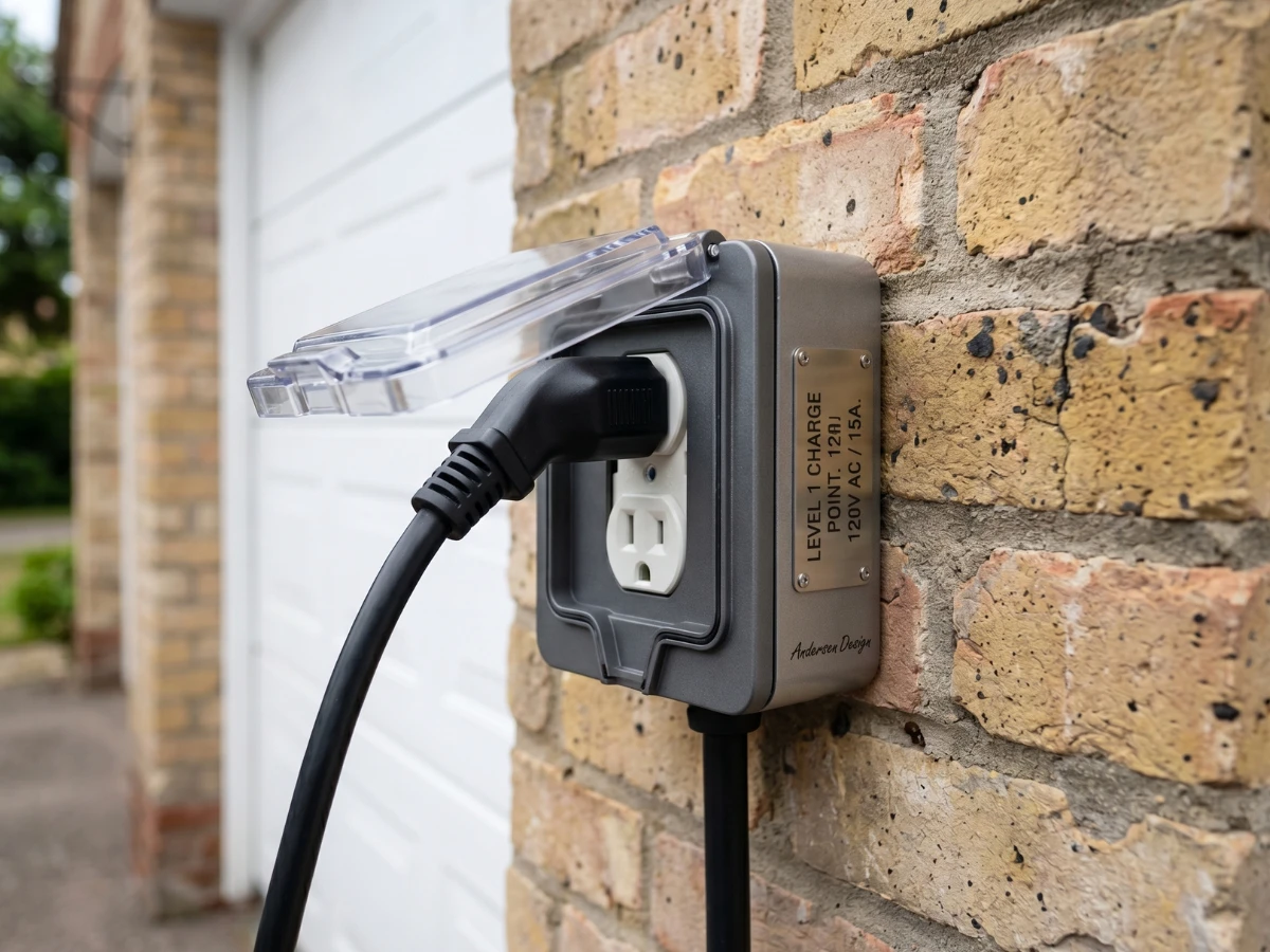 Image of level 1 EV charging outlet