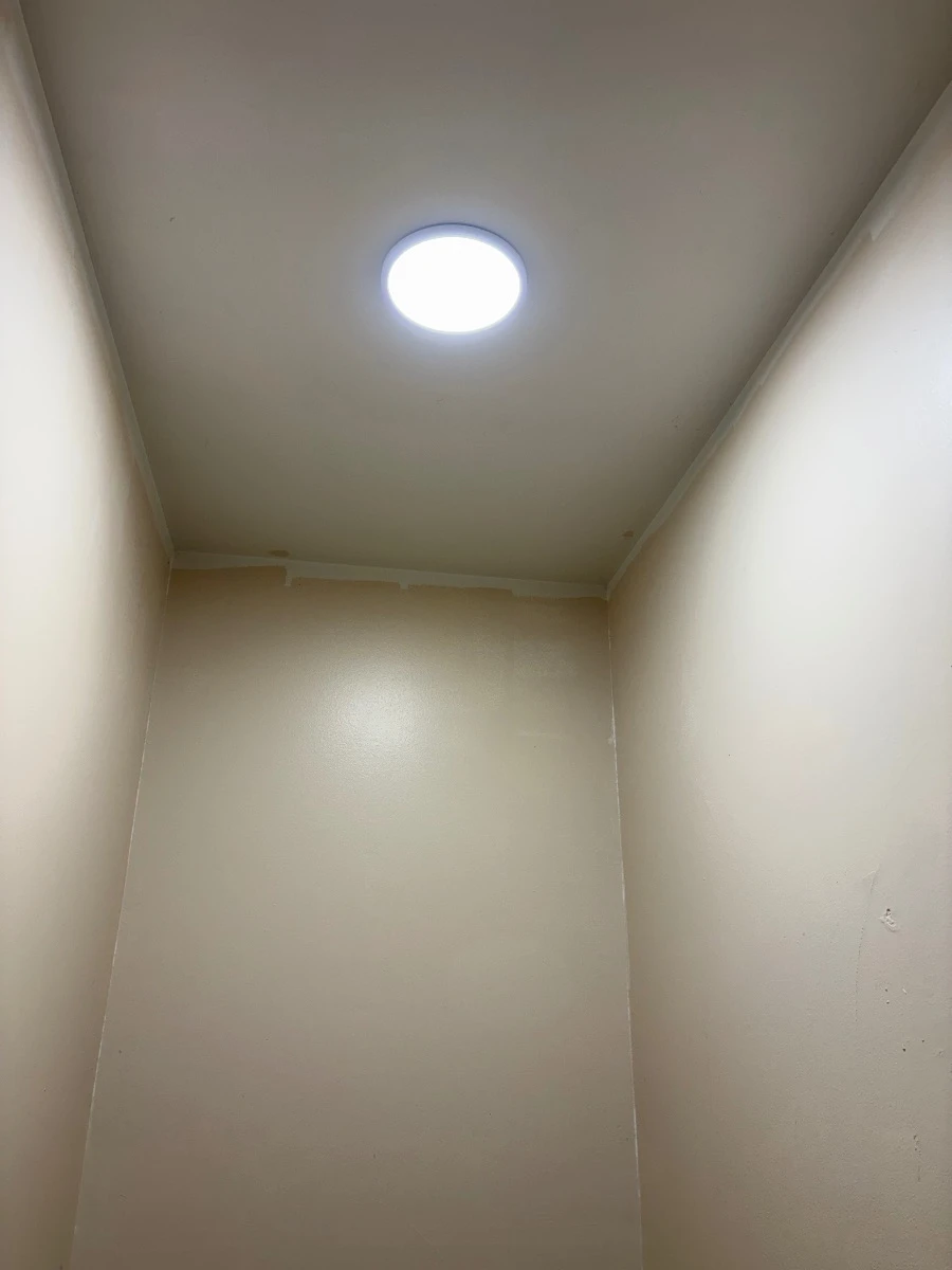 New ceiling light installed above the stairs in a Bloomington, MN home.