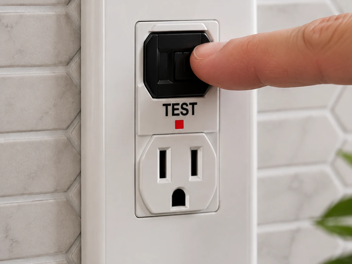 Testing a GFCI outlet