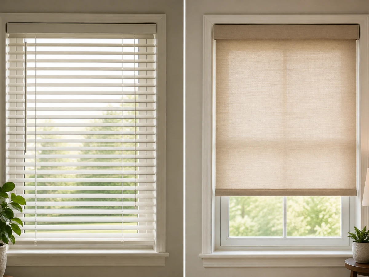Images showing traditional blinds and shades