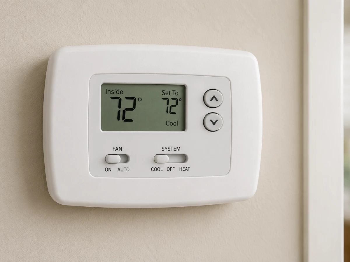 Image of traditional thermostat