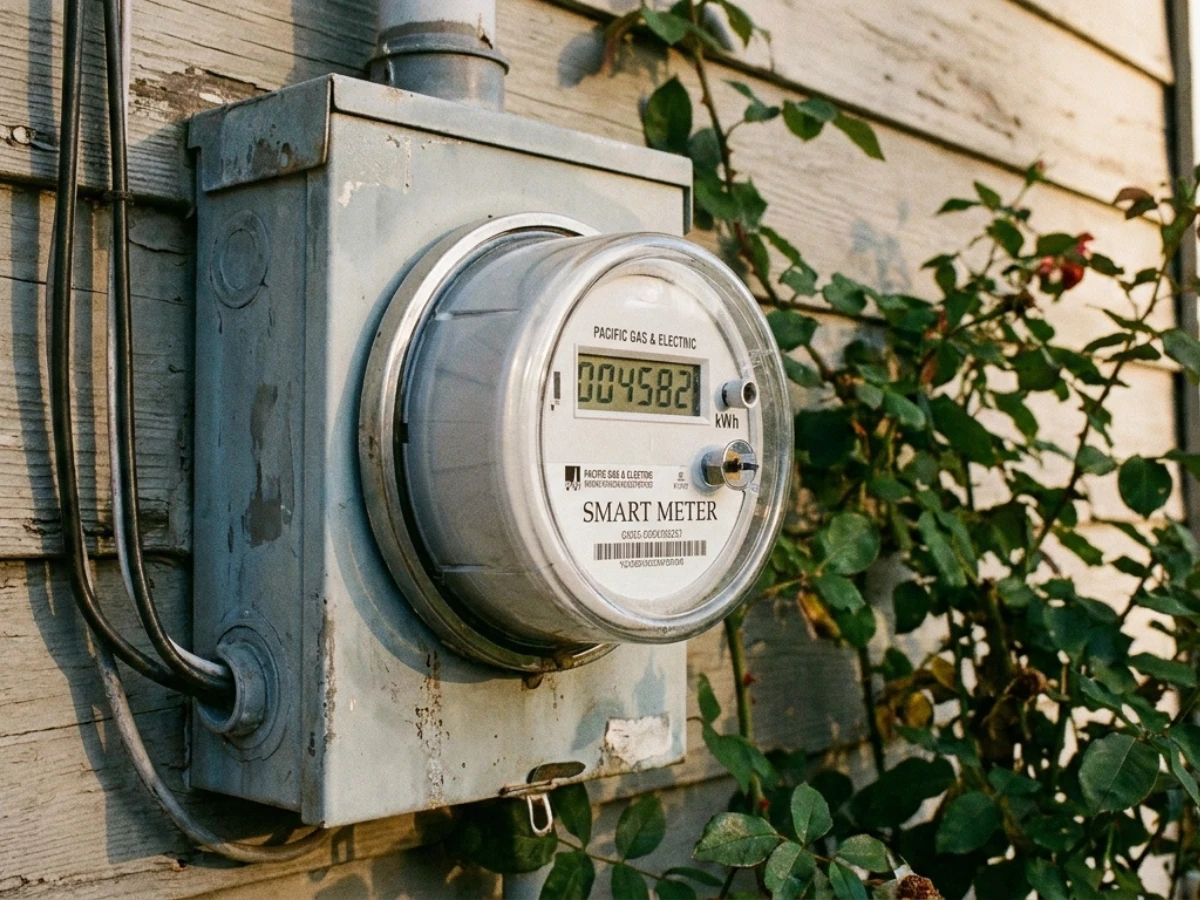 Image of utility provider’s meter